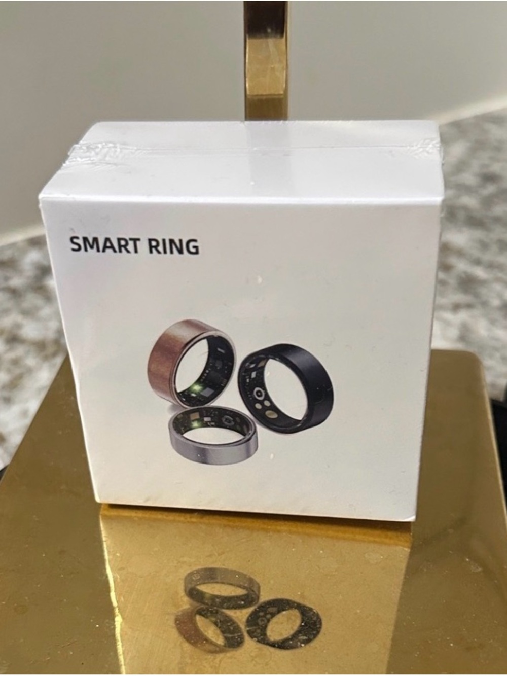 Smart Ring Wearable in Black - Activity & Sleep Tracker